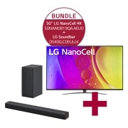 LG 65NANO819QA 65'' LG NanoCell 4K TV NANO81 & DS75Q 3.1.2 Dolby Atmos® Soundbar mit 380 Watt | kabelloser Subwoofer, 65NANO819QA.DS75Q