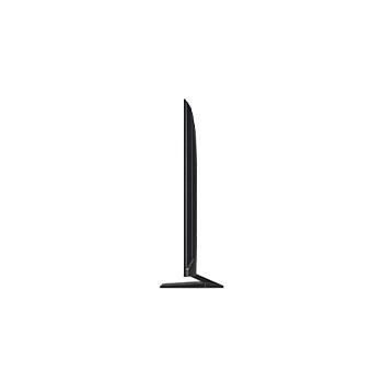 Seitenansicht von links des LG QNED evo TV 