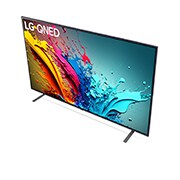 Nahaufnahme der Oberkante des LG QNED TV, QNED85