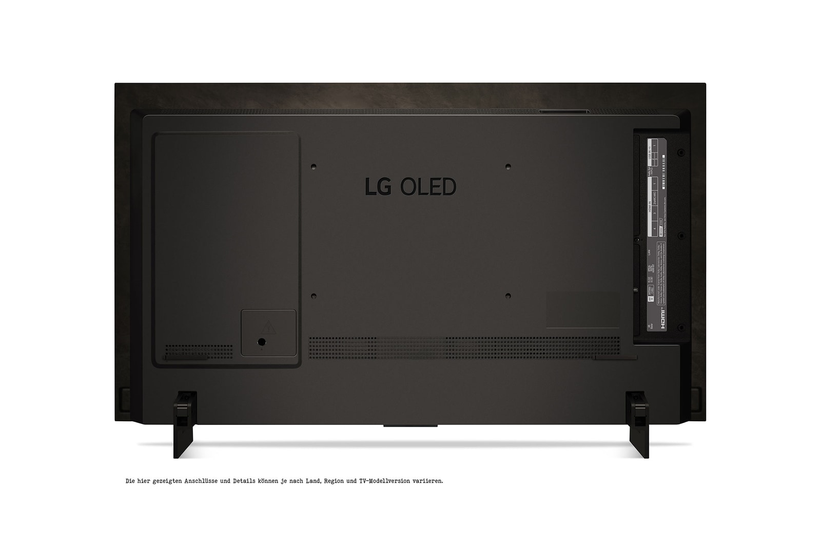Rückansicht des LG OLED evo TV C4