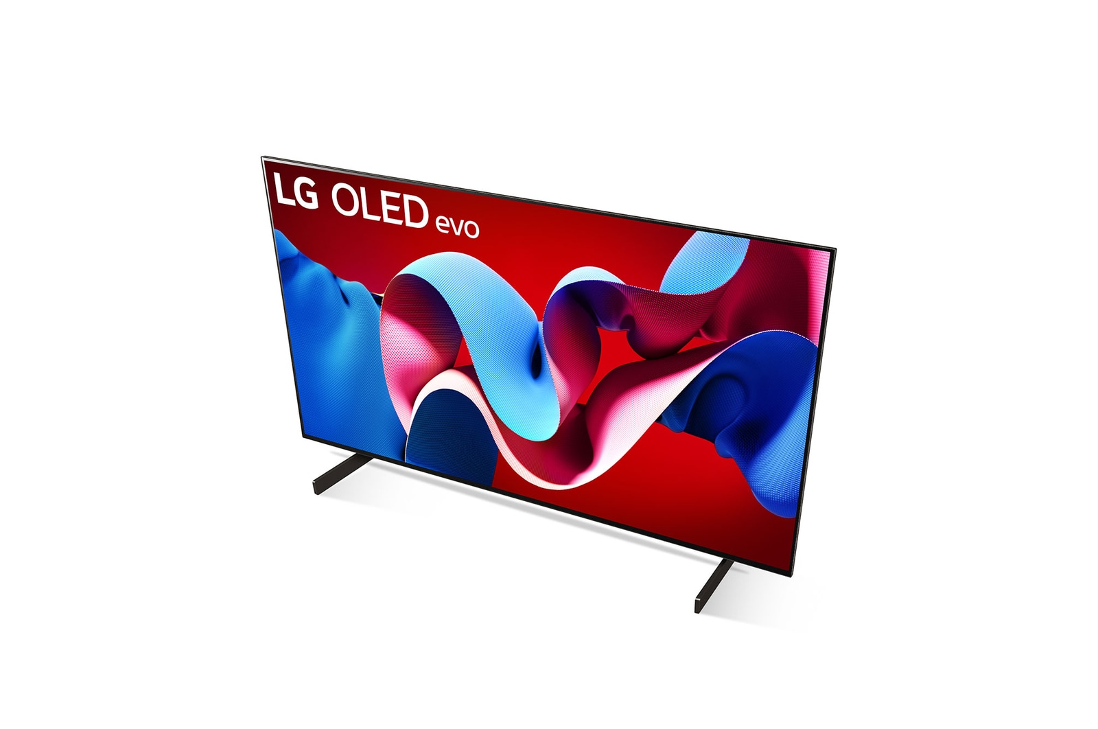 Schrägansicht des LG OLED evo TV C4 von oben