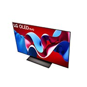 Schrägansicht des LG OLED evo TV C4 von oben