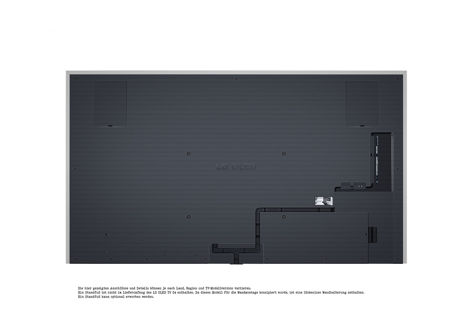 Close-up image of LG OLED evo TV, OLED G4 showing the ultra-slim top edge