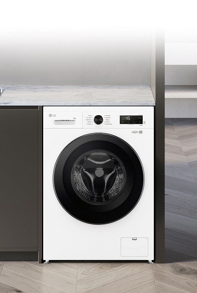 It's showing the interior cut of the washing machine