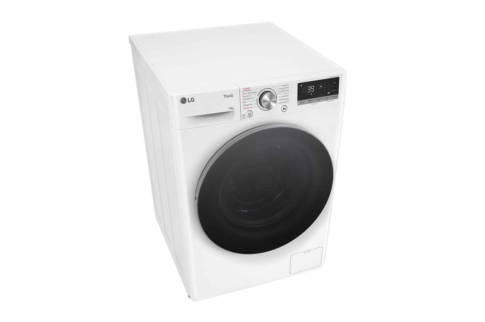 LG Waschmaschine Weiß (A-20%*, 13 kg, 1.360 U./Min.) mit AI DD® & TurboWash®360° | F4WR7031, F4WR7031