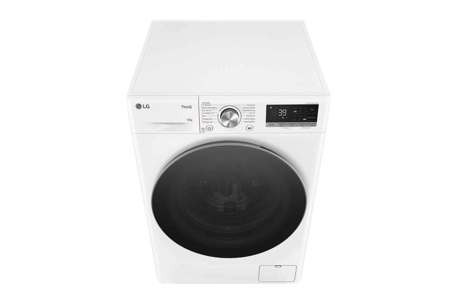 LG Waschmaschine Weiß (A-20%*, 13 kg, 1.360 U./Min.) mit AI DD® & TurboWash®360° | F4WR7031, F4WR7031