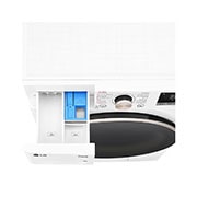 LG Waschmaschine Weiß (A-10%*, 9 kg, 1.360 U./Min.) mit AI DD® & TurboWash®360° | F4WR709G, F4WR709G