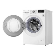 LG Waschmaschine Weiß (A, 9 kg, 1.560 U./Min.) mit AI DD® & TurboWash®360° | F6WV709P1, F6WV709P1