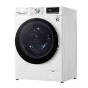 LG Waschmaschine Weiß (A, 9 kg, 1.560 U./Min.) mit AI DD® & TurboWash®360° | F6WV709P1, F6WV709P1