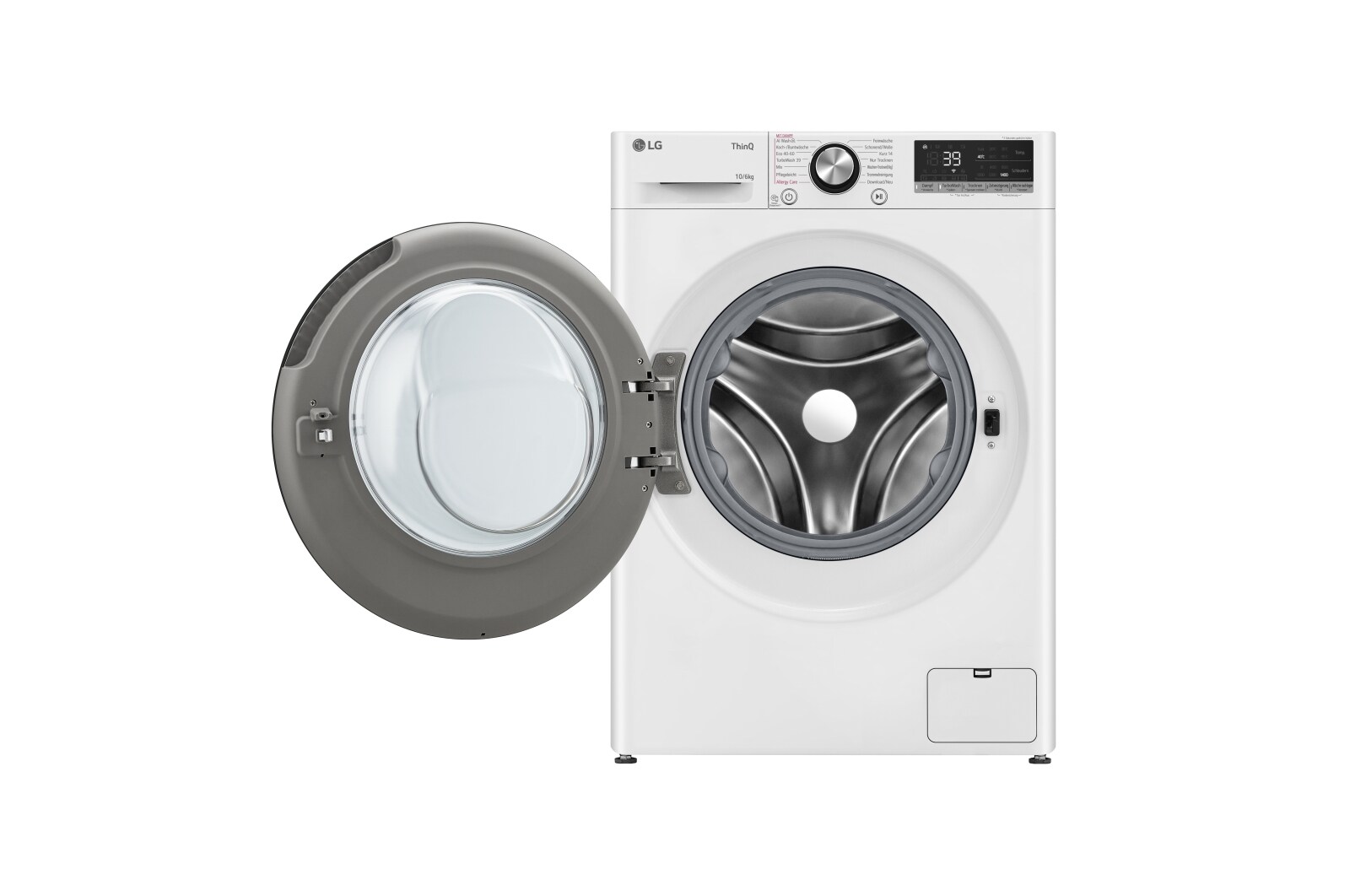 LG  Waschtrockner Weiß (D/A, 10 kg / 6 kg, 1.360 U./Min.) mit Steam & TurboWash® 360° | W4WR70X6Y, W4WR70X6Y