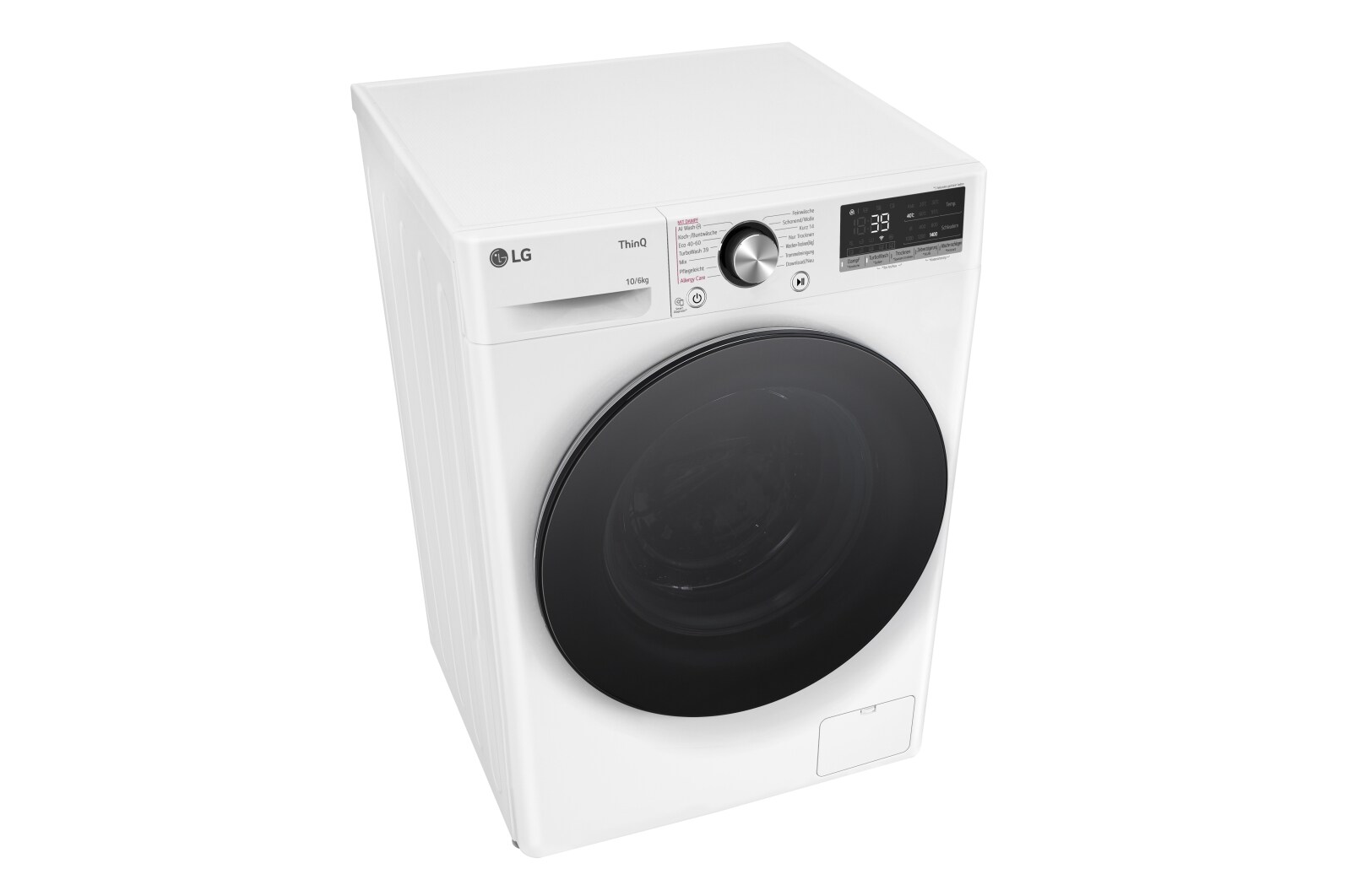 LG  Waschtrockner Weiß (D/A, 10 kg / 6 kg, 1.360 U./Min.) mit Steam & TurboWash® 360° | W4WR70X6Y, W4WR70X6Y