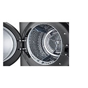 LG WashTower Schwarz (Waschmaschine: A, 12kg, 1350 U./Min.; Trockner: A+++/C, 10kg) Waschmaschine & Trockner in einem Gerät I WT1210BBF, WT1210BBF