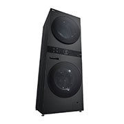 LG WashTower Schwarz (Waschmaschine: A, 12kg, 1350 U./Min.; Trockner: A+++/C, 10kg) Waschmaschine & Trockner in einem Gerät I WT1210BBF, WT1210BBF