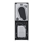 LG WashTower Schwarz (Waschmaschine: A, 12kg, 1350 U./Min.; Trockner: A+++/C, 10kg) Waschmaschine & Trockner in einem Gerät I WT1210BBF, WT1210BBF