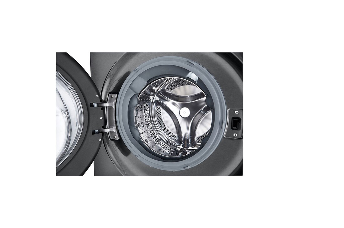 LG WashTower Schwarz (Waschmaschine: A, 12kg, 1350 U./Min.; Trockner: A+++/C, 10kg) Waschmaschine & Trockner in einem Gerät I WT1210BBF, WT1210BBF