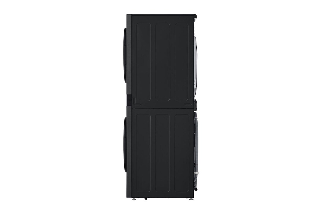 LG WashTower Schwarz (Waschmaschine: A, 12kg, 1350 U./Min.; Trockner: A+++/C, 10kg) Waschmaschine & Trockner in einem Gerät I WT1210BBF, WT1210BBF