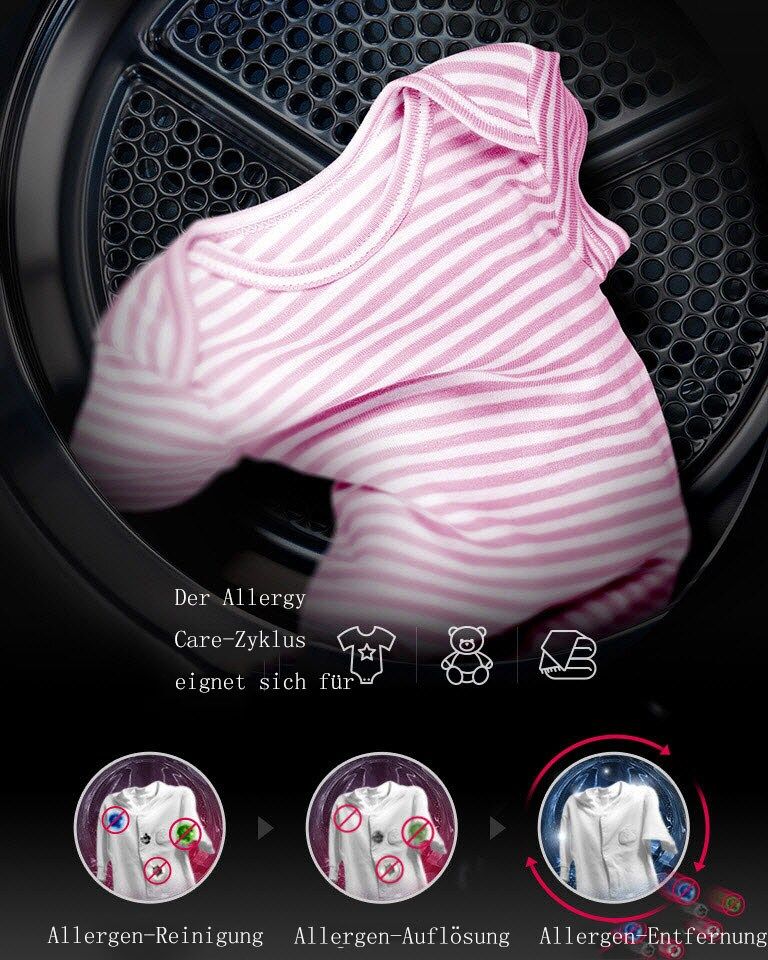 Beseitigt bis zu 99,9% von Allergenen