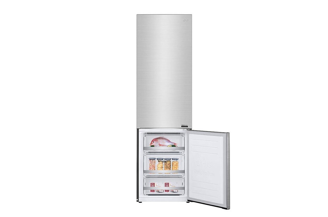 LG Kühl-Gefrierkombination |  384 Liter Nutzinhalt | Energieeffizienzklasse A | Premium Edelstahl | 203 cm | Inverter Linear Compressor® | GBB92STBAP, GBB92STBAP, GBB92STBAP