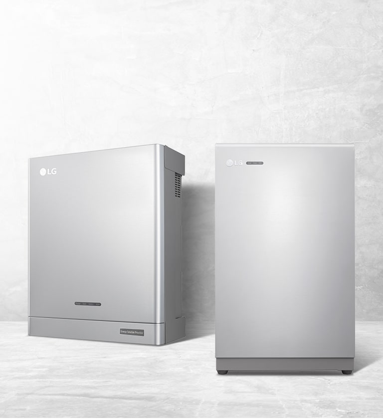 LG Energiespeichersystem in Edelstahloptik