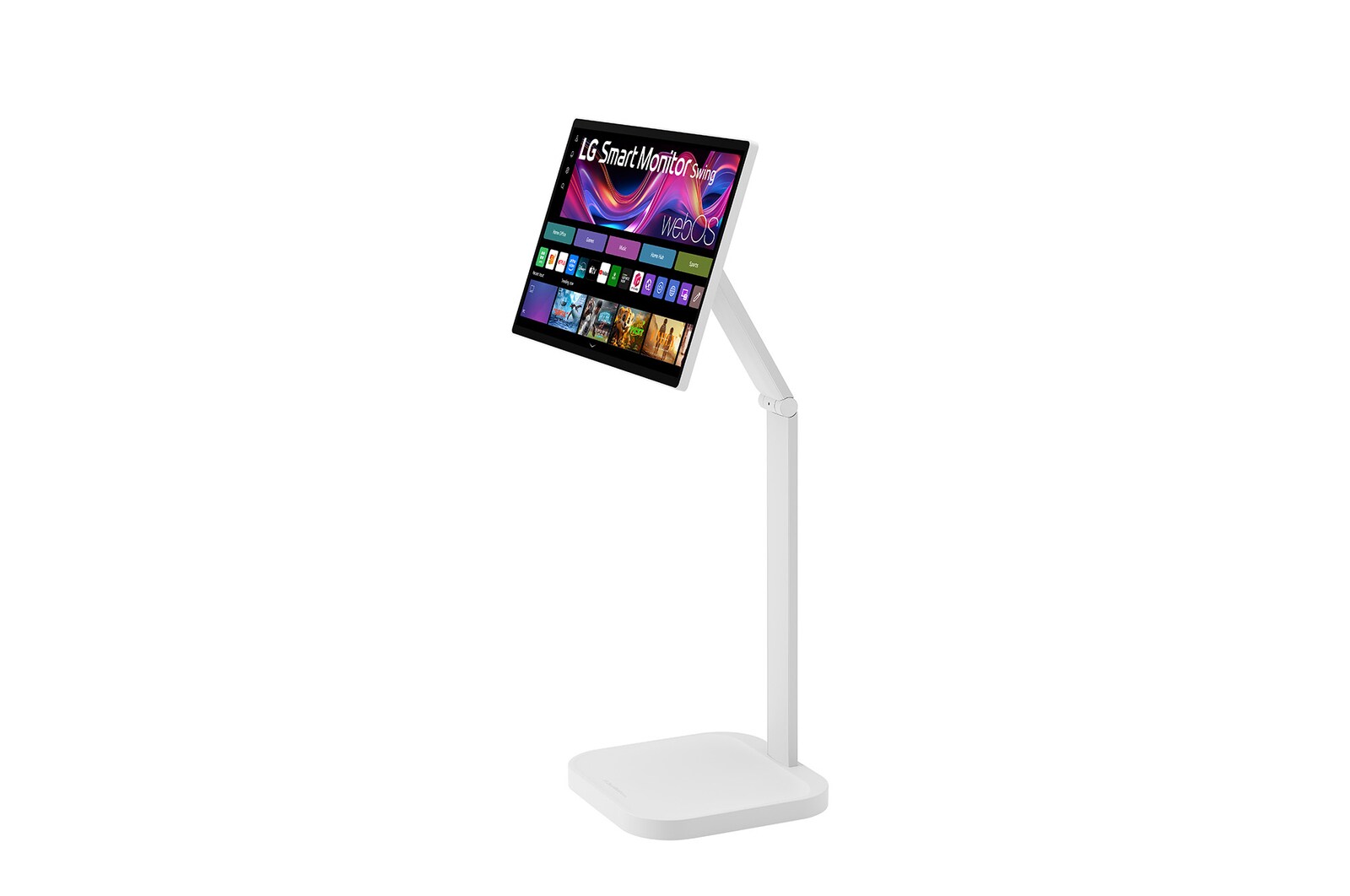 -30-Grad-Seitenansicht eines um +25 Grad geneigten Monitors