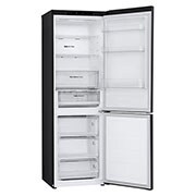 Left side view door open with food
