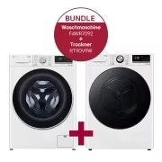 LG Waschmaschine (9 kg, 1.360 U./Min.) und Trockner (9 kg) im Set | F4WR7092.RT90V9W, F4WR7092.RT90V9W