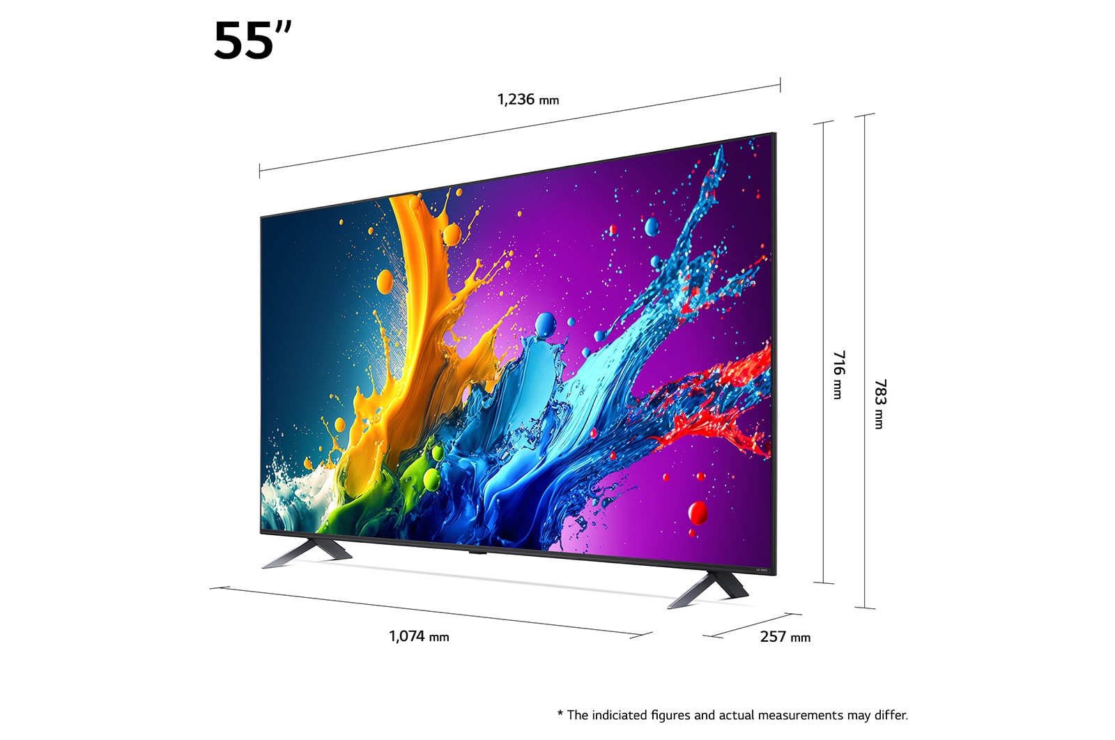 LG تلفزيون LG QNED AI QNED80 4K الذكي مقاس 55 بوصة المدعوم بجهاز التحكم AI Magic remote وميزة HDR10 وواجهة webOS24 طراز 55 عام (2024), 55QNED80T6B
