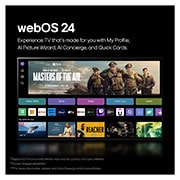 LG تلفزيون LG OLED evo AI C4 4K الذكي مقاس 83 بوصة المدعوم بجهاز التحكم AI Magic remote وتكنولوجيا الصوت Dolby Vision وواجهة webOS24 طراز  عام (2024), OLED83C46LA