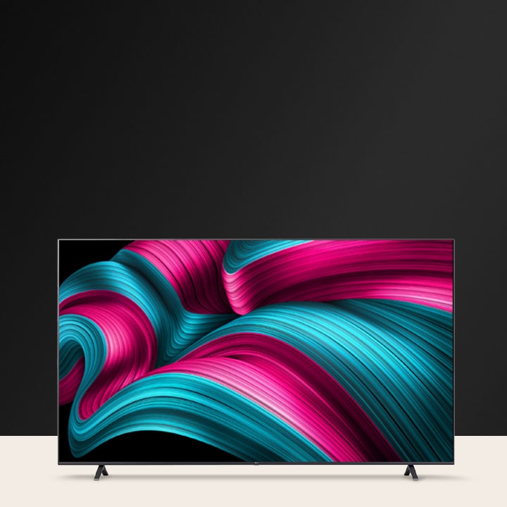 LG TV with OLED infill image is placed	