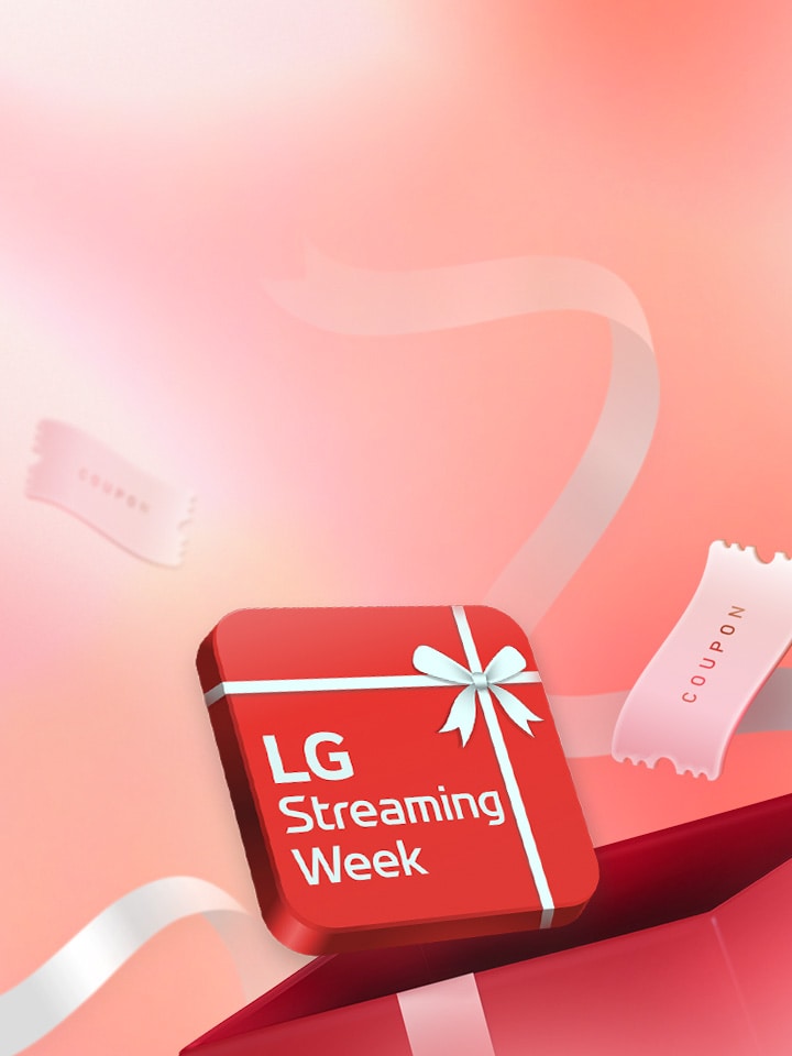 A red box is placed with text saying "LG Streaming Week" on it.	