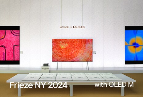 Art work depicted on an OLED M.	