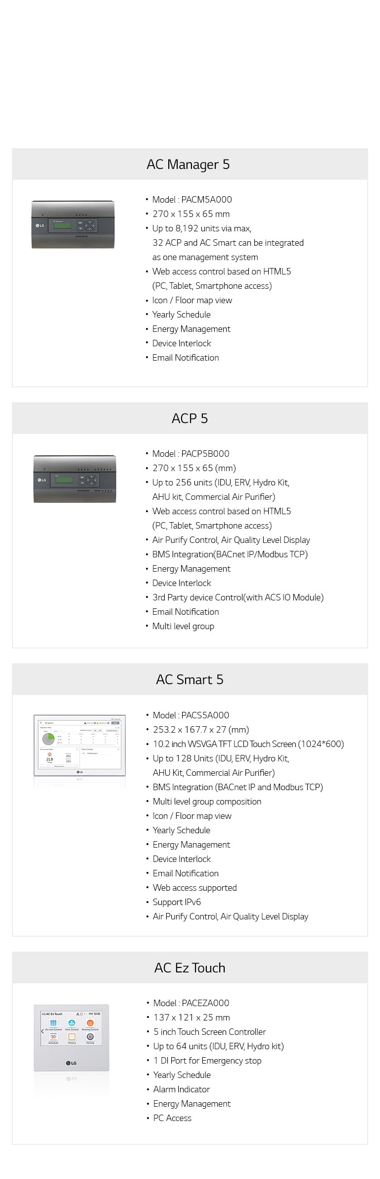 Central Controller Line Up