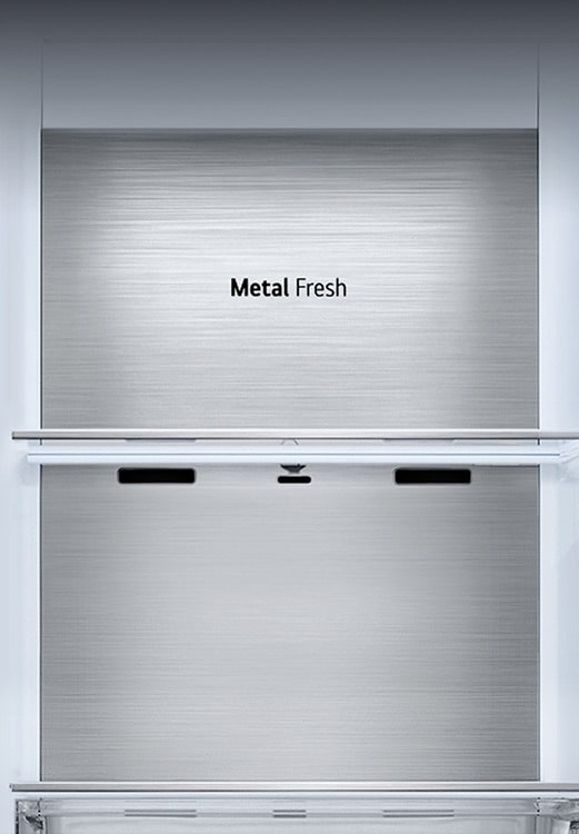 The front view of the metallic Metal Fresh panel with the "Metal Fresh" logo showing.