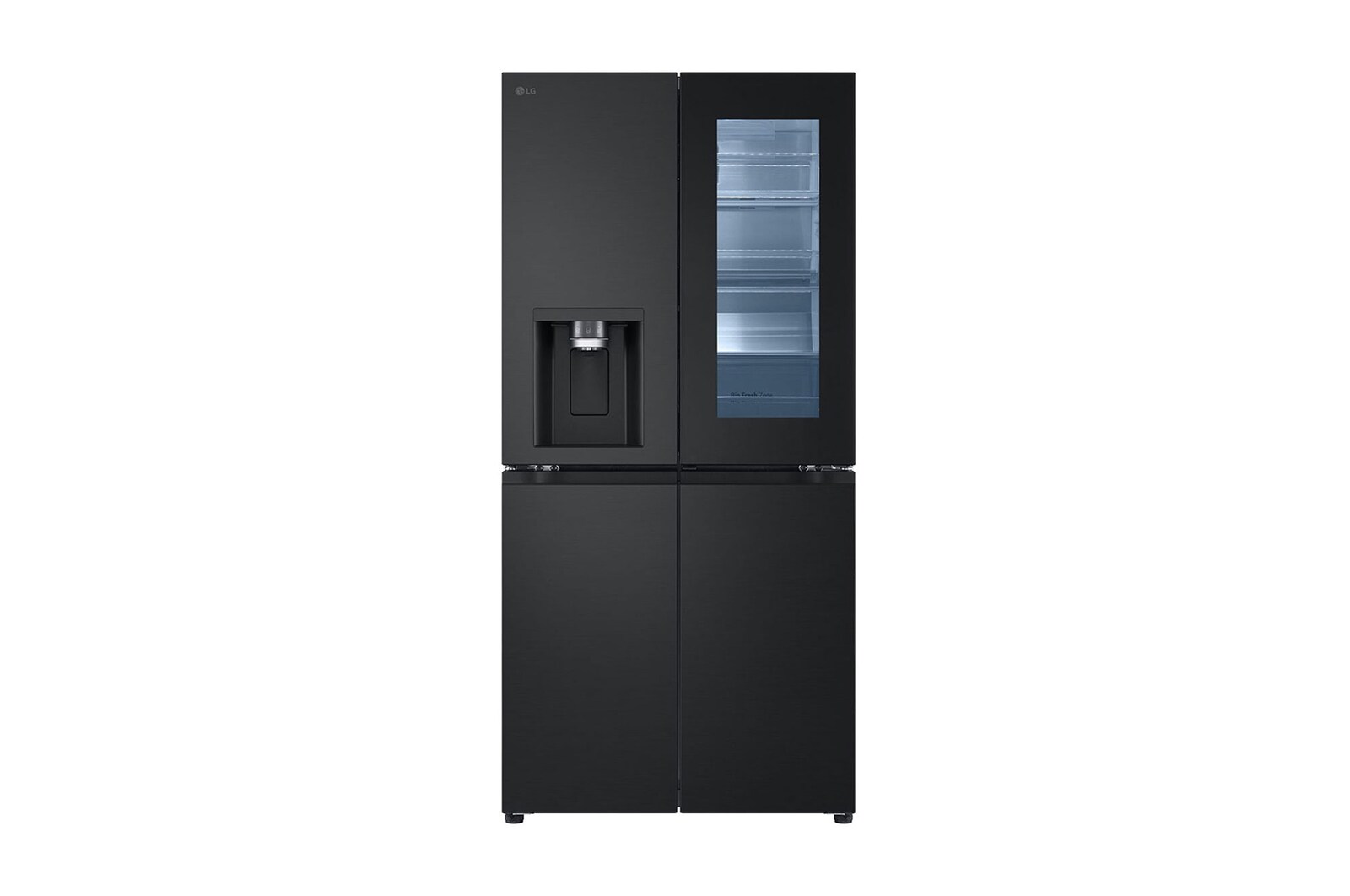Front view|LG Refrigerator, 2 Doors 423 Liter, Instaview|GC-X22FFQRB