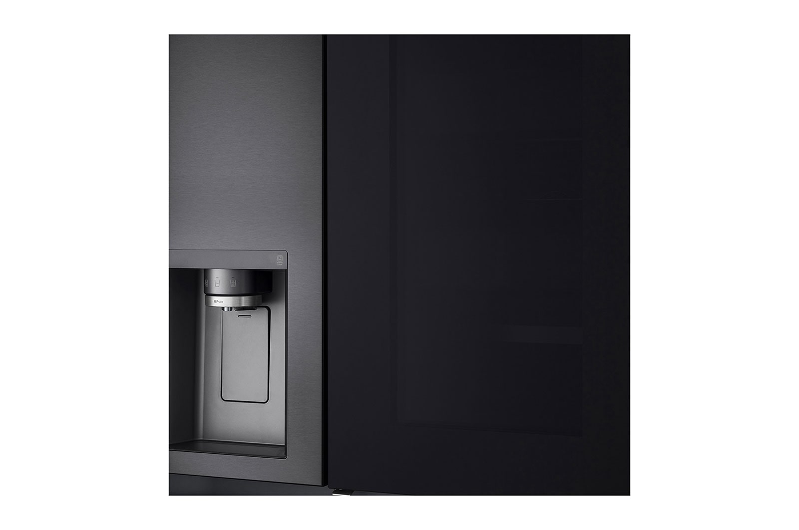 LG InstaView Refrigerator, 635 L, Cubic Feet 22, Smart Inverter Compressor™, Door Cooling™, LINEAR Cooling™, ThinQ™,  Mattle Black, GC-X257CQHS