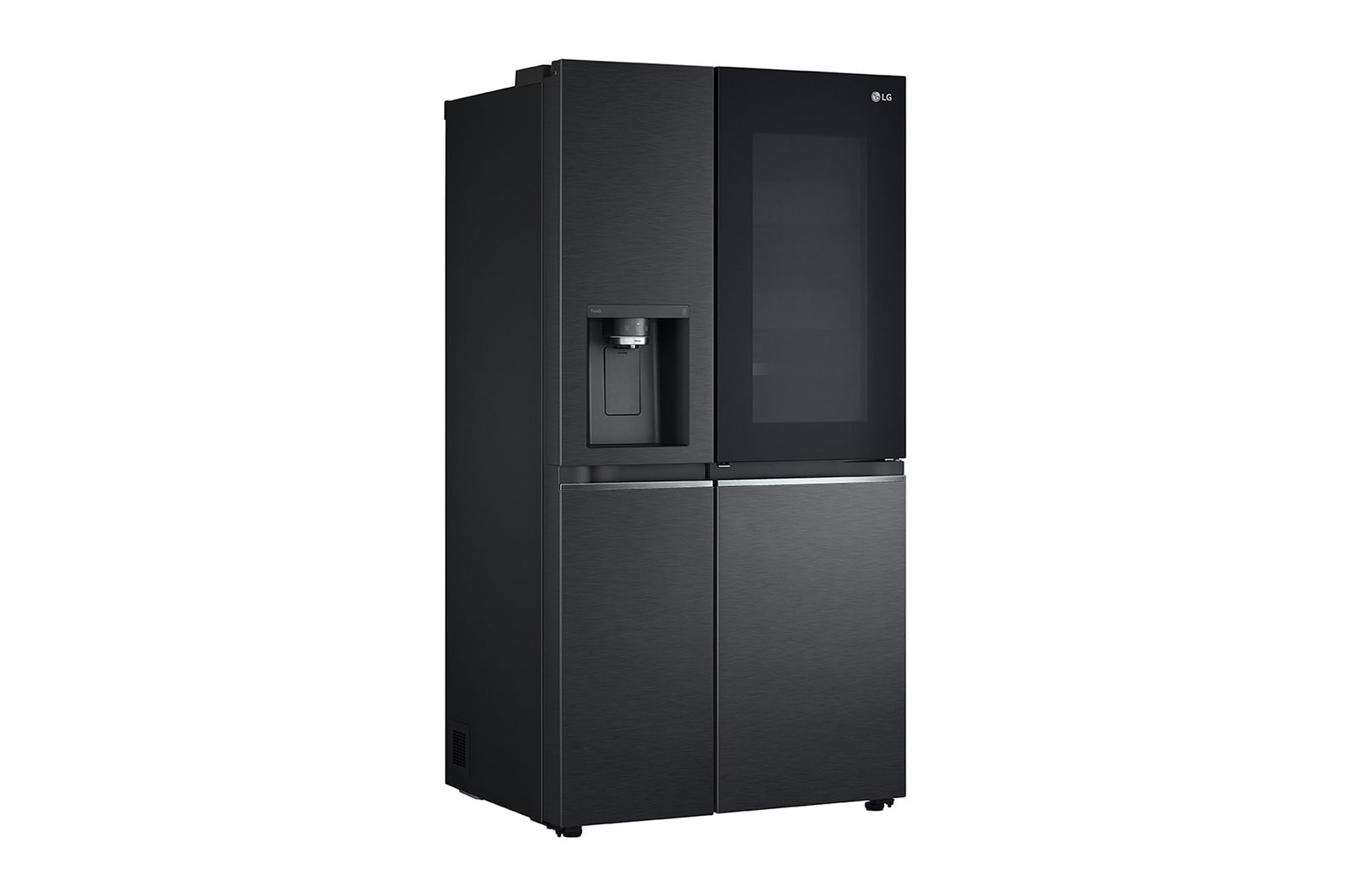 LG InstaView Refrigerator, 635 L, Cubic Feet 22, Smart Inverter Compressor™, Door Cooling™, LINEAR Cooling™, ThinQ™,  Mattle Black, GC-X257CQHS