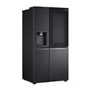 LG InstaView Refrigerator, 635 L, Cubic Feet 22, Smart Inverter Compressor™, Door Cooling™, LINEAR Cooling™, ThinQ™,  Mattle Black, GC-X257CQHS