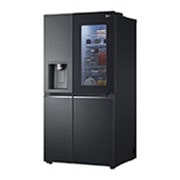 LG InstaView Refrigerator, 635 L, Cubic Feet 22, Smart Inverter Compressor™, Door Cooling™, LINEAR Cooling™, ThinQ™,  Mattle Black, GC-X257CQHS