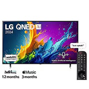 LG 86 Inch LG QNED AI QNED80 4K Smart TV AI Magic remote HDR10 webOS24 (2024), 86QNED80T6B