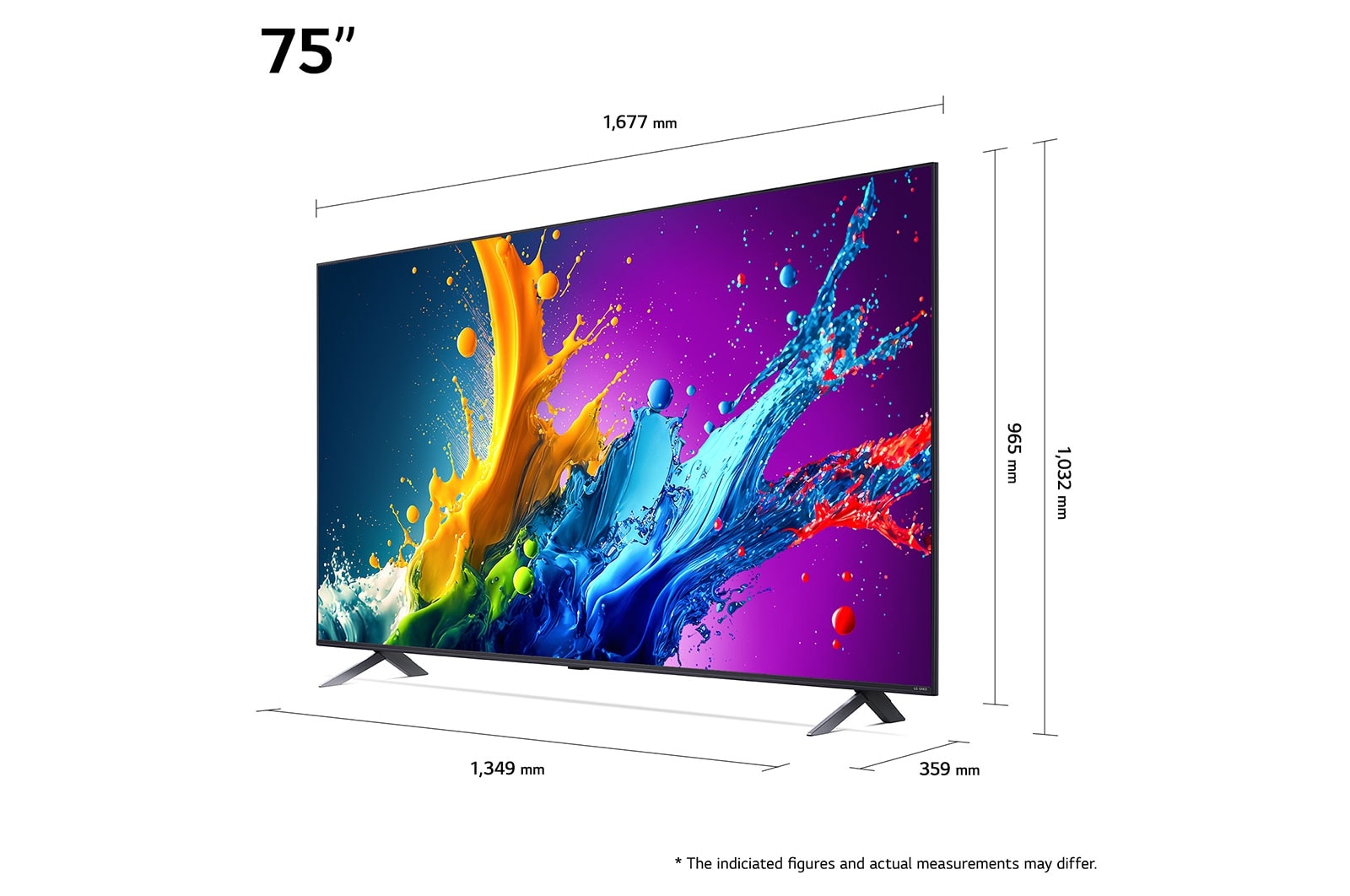 LG 75 Inch LG QNED AI QNED80 4K Smart TV AI Magic remote HDR10 webOS24 (2024), 75QNED80T6B