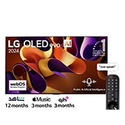 LG 77 Inch LG OLED evo AI G4 4K Smart TV AI Magic remote Dolby Vision webOS24 (2024), OLED77G46LA