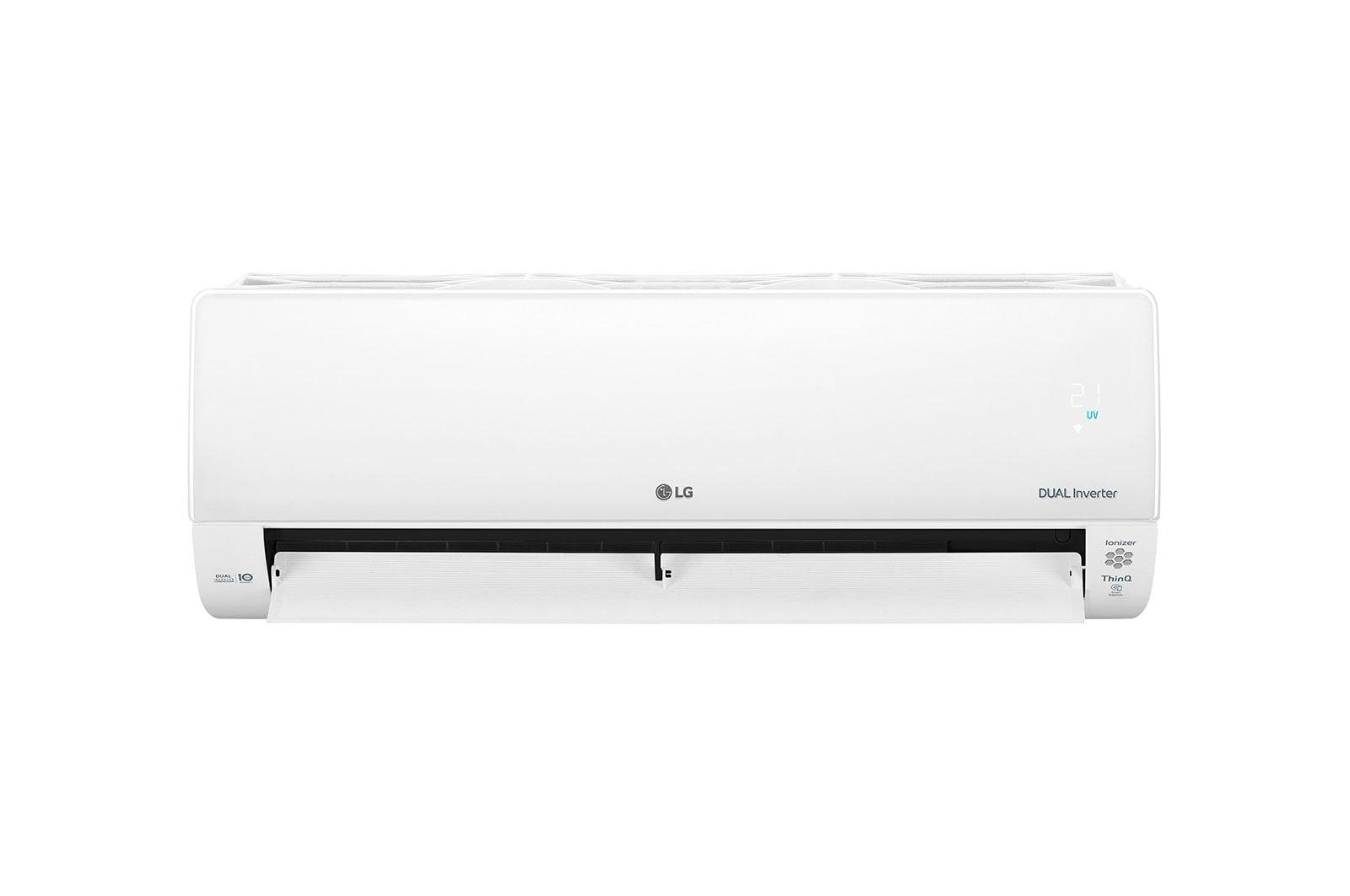 LG Deluxe UV Nano R32: Aire Acondicionado con luz ultravioleta UVC y filtro plasmaster con ionizador, 2,5 KW. Bomba de calor inverter A++/A+ y 10 años de garantía en el compresor , DC09RK