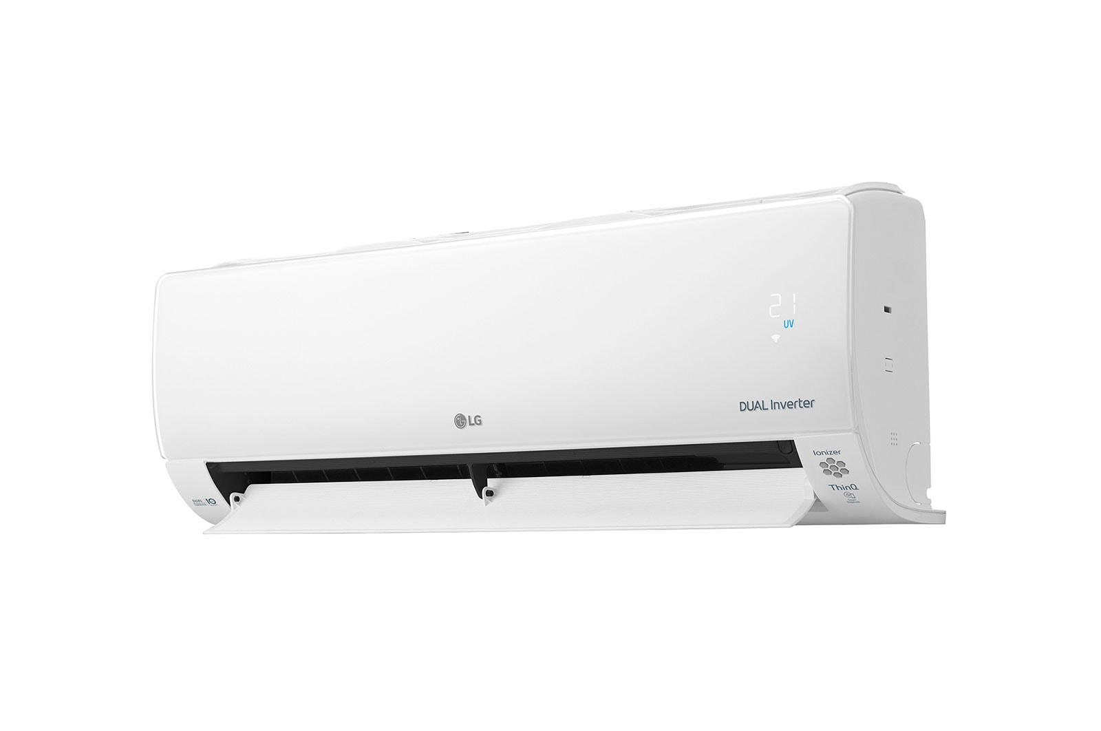 LG Deluxe UV Nano R32: Aire Acondicionado con luz ultravioleta UVC y filtro plasmaster con ionizador, 2,5 KW. Bomba de calor inverter A++/A+ y 10 años de garantía en el compresor , DC09RK