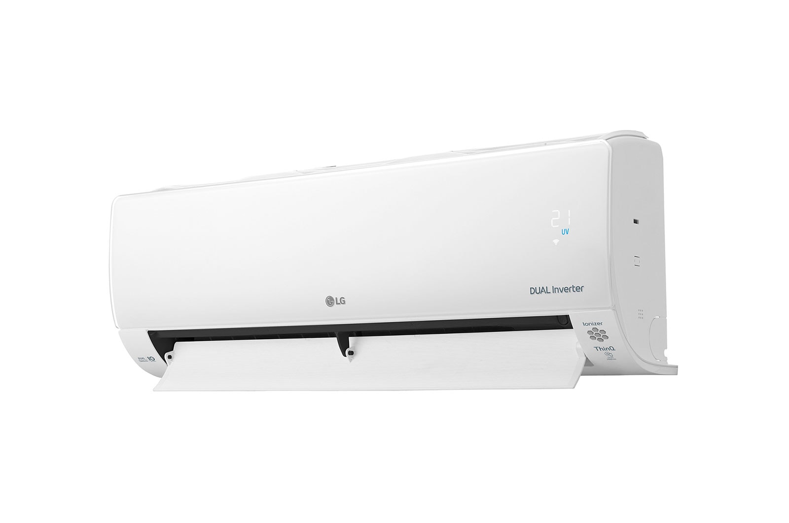 LG Deluxe UV Nano R32: Aire Acondicionado con luz ultravioleta UVC y filtro plasmaster con ionizador, 2,5 KW. Bomba de calor inverter A++/A+ y 10 años de garantía en el compresor , DC09RK