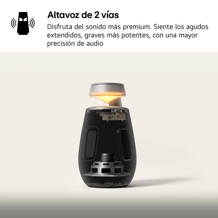 LG xboom XO2TBK - Altavoz inalámbrico, bluetooth, 20W, hasta 15h batería, resistencia IP55, Negro, XO2TBK