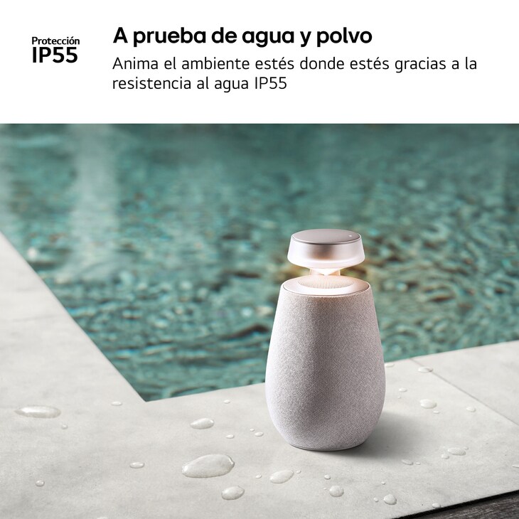 LG xboom XO2TBK - Altavoz inalámbrico, bluetooth, 20W, hasta 15h batería, resistencia IP55, Negro, XO2TBK