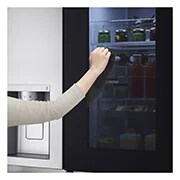 LG Frigorífico Americano Instaview™ ThinQ™, 635L, Sin Toma de Agua - Acero, GSXV91BSAE