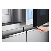 LG Frigorífico Americano Instaview™ ThinQ™, 635L, Sin Toma de Agua - Acero, GSXV91BSAE
