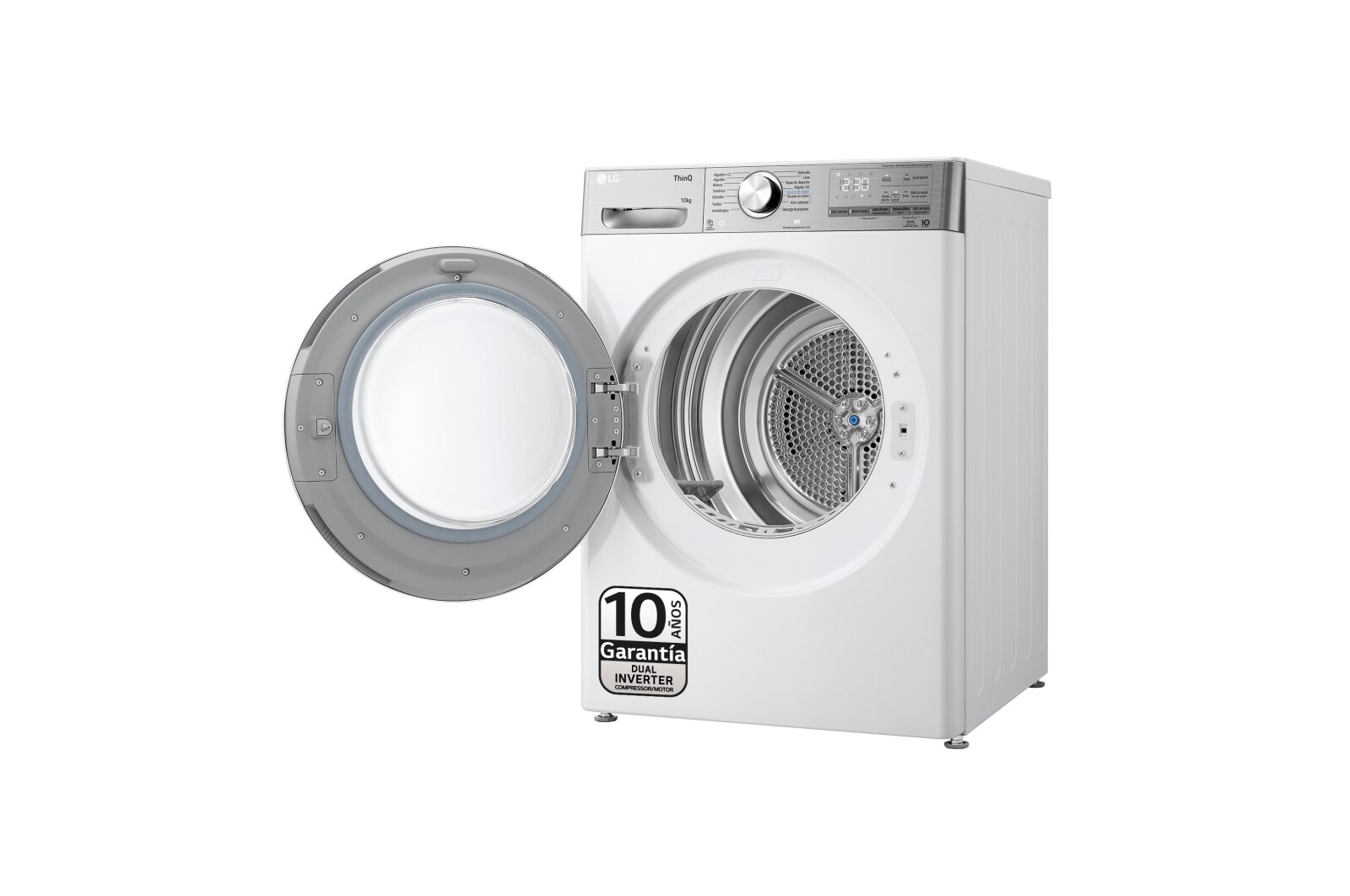LG Secadora 10kg, C, con Bomba de calor Dual Inverter, Blanca , Serie 900, RH10V9AV2WR
