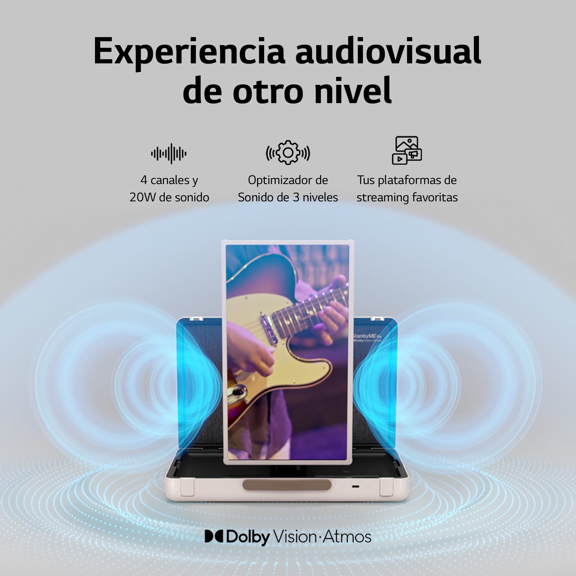 LG Stanbyme Go, el único Smart TV portátil y táctil que te acompaña estés donde estés., 27LX5QKNA